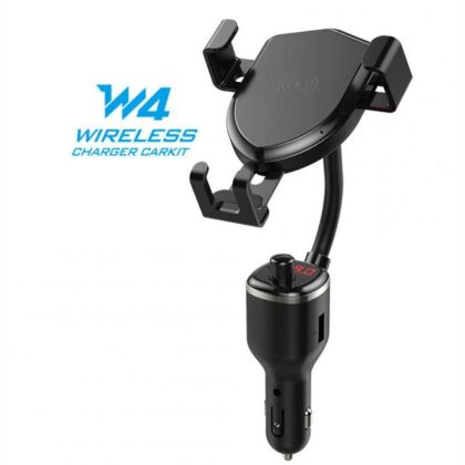 Wholesale 10W Wireless Fast Charge Vehicle MP3 Transmitter Dual USB Mobile Phone Holder Stand black  |   Other Phone Accessories Cell Phone Accessories Black