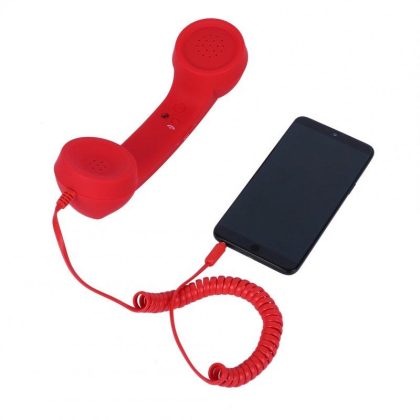 Wholesale 3.5mm Universal Phone Telephone Radiation-proof Receivers Cellphone Handset Classic Headphone MIC Microphone Red  |   Other Phone Accessories Cell Phone Accessories Other Phone Accessories