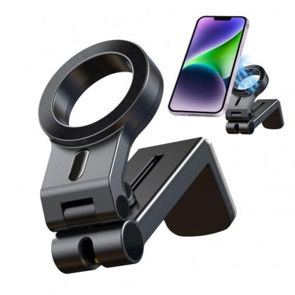 Wholesale Airplane Phone Holder Travel Essentials With Magnetic Rings, Portable Foldable Universal 360 Degree Rotation Adjustable Multi-Angle Phone Mount Travel Accessories black  |   Mounts & Holders Cell Phone Accessories Mounts & Holders