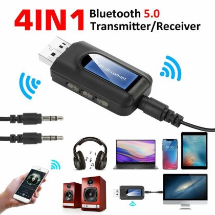 Wholesale Bluetooth 5.0 Adapter USB Transmitter and Receiver with LCD Screen black  |   Adapters & Chargers Adapters & Chargers Adapters & Chargers