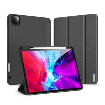 Wholesale DUX DUCIS for iPad Pro 12.9 2020 Fall Resistant Smart Stay Cover Leather Protective Case with Pen Holder  black  |   Mounts & Holders Cell Phone Accessories Black