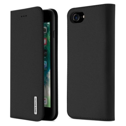 Wholesale DUX DUCIS For iPhone 7/8 Luxury Genuine Leather Magnetic Flip Cover Full Protective Case with Bracket Card Slot black  |   Phone cases Cell Phone Accessories Black + IPhone 7/8