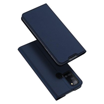 Wholesale DUX DUCIS for Samsung A21s/A51 5G Magnetic Protective Case Bracket with Card Slot Leather Mobile Phone Cover blue  |   Phone cases Cell Phone Accessories Blue + Samsung A21s