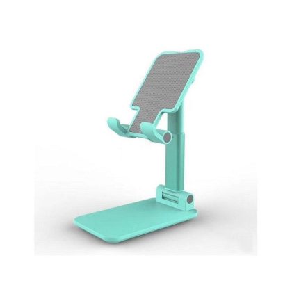 Wholesale Foldable Phone Stand Metal Cellphone Holder Adjustable Desk Bracket Smartphone Mount Universal for iOS/Android Moble Phone Green  |   Mounts & Holders Cell Phone Accessories Green