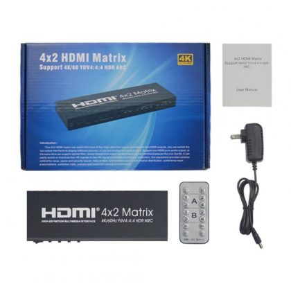 Wholesale For HDMI 2.0 4X2 Array Support 4K/60 YUV4:4:4 HDR ARC Infrared Remote Control Without Battery black  |   Other Phone Accessories Cell Phone Accessories Black