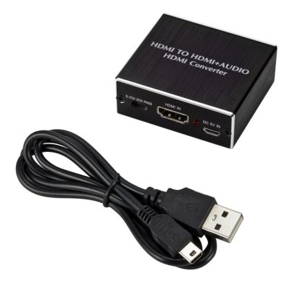 Wholesale For HDMI Audio Video Converter Audio Splitter For HDMI To HDMI + 3.5 AUDIO + SPDIF black  |   Other Phone Accessories Cell Phone Accessories Black