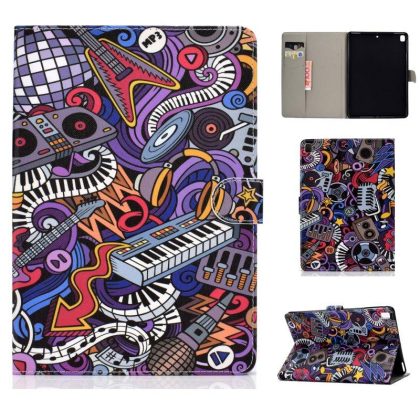 Wholesale For iPad 5/6/7/8/9-iPad Pro9.7-iPad 9.7 Laptop Protective Case Color Painted Smart Stay PU Cover Graffiti  |   Phone cases Cell Phone Accessories Graffiti