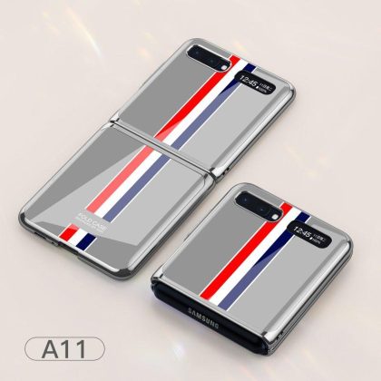 Wholesale For Samsung Galaxy Z flip Foldable Cellphone Shell Electroplated Painted Folding Phone Case A11  |   Phone cases Cell Phone Accessories A11