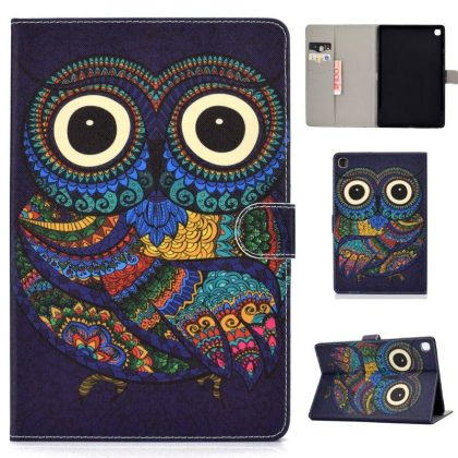 Wholesale For Samsung T510/T515 Laptop Protective Case with Front Snap Cute Cartoon Color Painted Smart Stay PU Cover  owl  |   Phone cases Cell Phone Accessories Owl