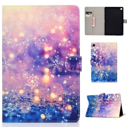 Wholesale For Samsung T510/T515 Laptop Protective Case with Front Snap Cute Cartoon Color Painted Smart Stay PU Cover  Purple quicksand  |   Phone cases Cell Phone Accessories Phone cases