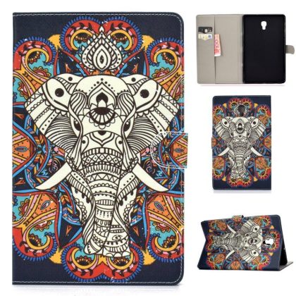 Wholesale For Samsung T590 Laptop Protective Case Color Painted Smart Stay PU Cover with Front Snap Fun elephant  |   Phone cases Cell Phone Accessories Fun elephant