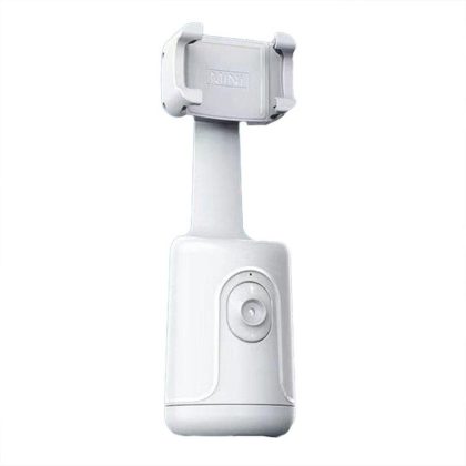 Wholesale Gimbal Stabilizer, Auto Face Tracking Phone Holder, Desktop AI Automatic Tracking Gimbal Stand, 360°Rotation Face Tracking Holder, Phone Stand, Smart Shooting Holder, With 1/4” Nut Joint P01 white [w/t remote control]  |   Mounts & Holders Cell Phone Accessories Mounts & Holders