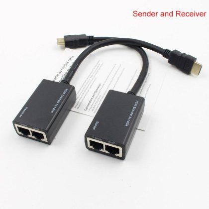 Wholesale HDMI Over RJ45 CAT5e CAT6 UTP LAN Ethernet Extender Repeater 1080P  black  |   Other Phone Accessories Cell Phone Accessories Black