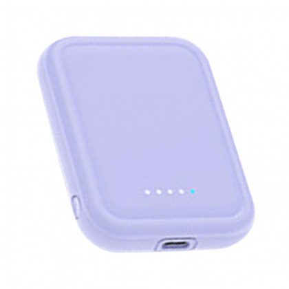 Wholesale Magnetic Wireless Power Bank 5000mAh Battery Pack Magnetic Fast Charge Portable Charger Powerbank For Smart Phones Purple  |   Wireless Chargers Cell Phone Accessories Wireless Chargers