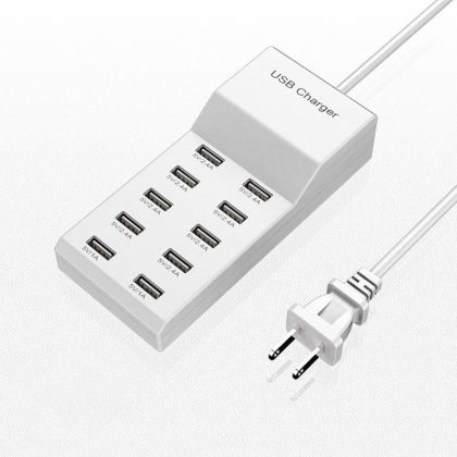 Wholesale Multiport USB Hub 10 In 1 USB Wall Charger Splitter 5V 2.4A Fast Charging For Laptop PC Printer Flash Drive Mobile Devices 10-port A18 US plug  |   Adapters & Chargers Adapters & Chargers Adapters & Chargers