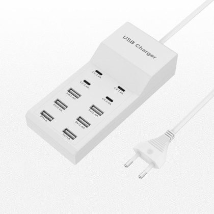 Wholesale Multiport USB Hub 10 In 1 USB Wall Charger Splitter 5V 2.4A Fast Charging For Laptop PC Printer Flash Drive Mobile Devices 4C+6USB EU plug2  |   Adapters & Chargers Adapters & Chargers Adapters & Chargers