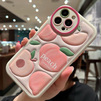 Wholesale Phone Case Cartoon Fruit Pattern Design Compatible For Iphone 14/13/12/11 Series Protective Shell Peach collection 14 Pro  |   Phone cases Cell Phone Accessories Peach collection + 14 Pro