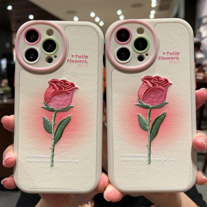 Wholesale Phone Case Tulip Flower Pattern Design Soft Shell Cover Compatible For Iphone Series 14 Pro  |   Phone cases Cell Phone Accessories 14 Pro