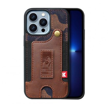 Wholesale Phone Case Wristband Wallet Style Case With Card Slot camouflage brown for iPhone14  |   Phone cases Cell Phone Accessories Camouflage brown + 14