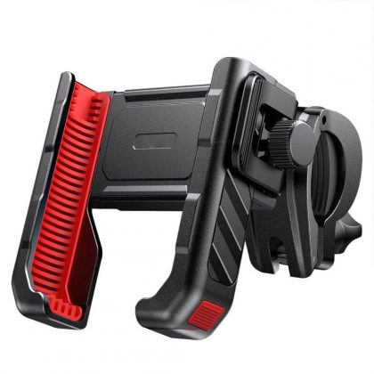 Wholesale Phone Holder Sturdy Motorcycle Bike Handlebar Phone Mount Triple Protection Universal 360°Adjustment Cell Phone Holder For 4.7-7 Inches Mobile Phones  black red  |   Mounts & Holders Cell Phone Accessories Mounts & Holders