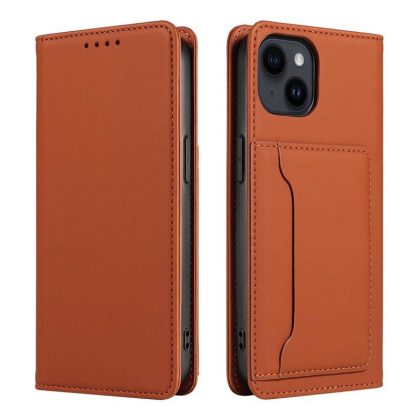 Wholesale Phone Protection Case Shockproof Cover With Card Slot Mobile Phone Protective Skin Precise Hole Position For IPhone 15 brown iPhone 15 plus  |   Phone cases Cell Phone Accessories Brown + IPhone 15 plus