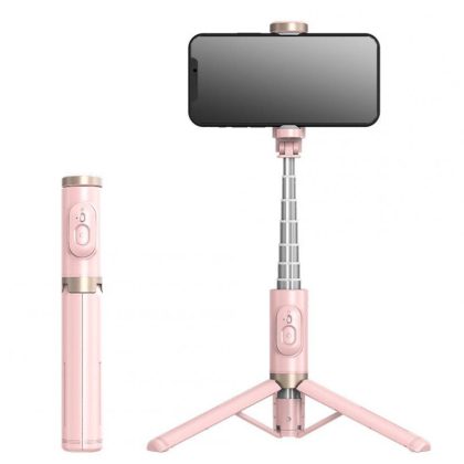 Wholesale Portable Selfie Stick Tripod Stand Lightweight Handheld Mobile Phone Stand Extension Stabilizer Rod Accessories Sturdy Aluminium Alloy Rod Extendable Phone Tripod Q12 pink  |   Mounts & Holders Cell Phone Accessories Mounts & Holders