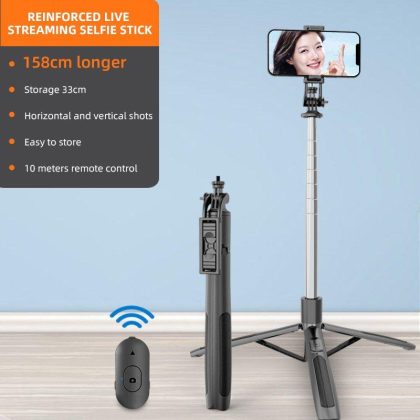 Wholesale Q05 Selfie Stick Tripod Extendable Mobile Phone Selfie Extension Rod Sturdy Stainless Steel Stand Portable Lightweight Camera Stand For Face Time Zoom Meeting Photograph Q05 Stand [Black]  |   Mounts & Holders Cell Phone Accessories Mounts & Holders