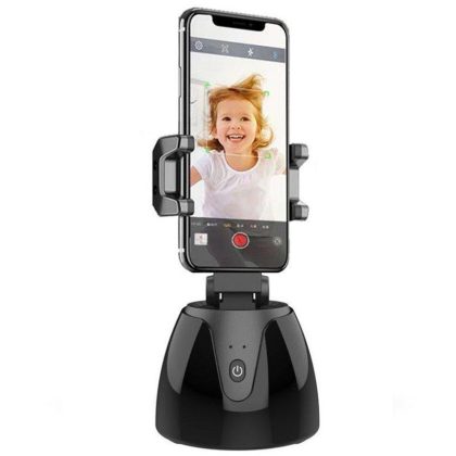 Wholesale Q1 Automatic Smart Selfie Stick 360 Degree Rotation Mobile Phone Holder Face Tracking Camera Gimbal For Video Recording black  |   Mounts & Holders Cell Phone Accessories Black