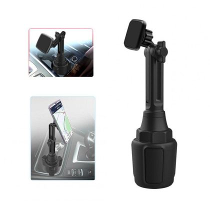 Wholesale Retractable Rotating Magnetic Mobile Phone Bracket Car Cup Base Phone Positioning Navigation Holder Stand black  |   Mounts & Holders Cell Phone Accessories Black