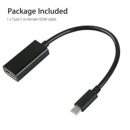 Wholesale Type-C to HDMI HDTV Adapter Cable  |   Other Phone Accessories Cell Phone Accessories Black