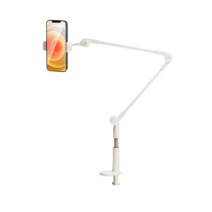 Wholesale Universal Phone Stand Holder Mount Flexible 360° Rotation Long Arm Bracket Stand For Phones Mobile Bed Office Kitchen D42  shell clip white  |   Mounts & Holders Cell Phone Accessories D42 shell clip white