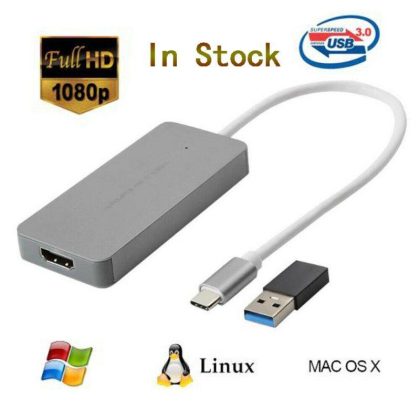 Wholesale USB 3.0 HD Video Capture for HDMI to TypeC UVC Video Capture Type-c  gray  |   Other Phone Accessories Cell Phone Accessories Gray