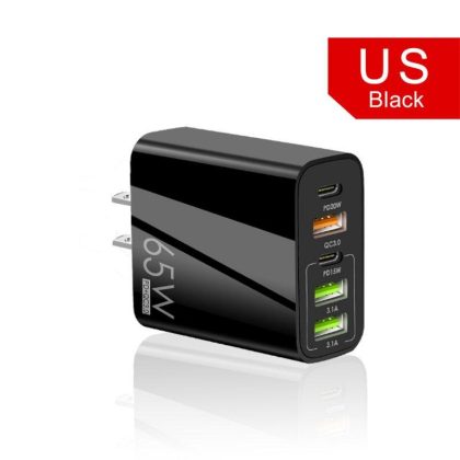 Wholesale Usb C Wall Charger Block 65w Type C Pd Qc3.0 Fast Charging Adapter For Iphone Ipad Android Tablet black US Plug  |   Adapters & Chargers Adapters & Chargers Adapters & Chargers