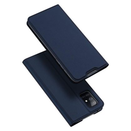 Wholesale DUX DUCIS for Samsung A21s/A51 5G Magnetic Protective Case Bracket with Card Slot Leather Mobile Phone Cover blue  |   Phone cases Cell Phone Accessories Blue + Samsung A51 5G