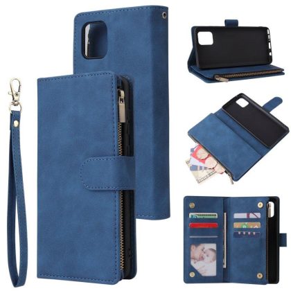 Wholesale For Samsung NOTE 10 Lite Case Smartphone Shell Wallet Design Zipper Closure Overall Protection Cellphone Cover  2 blue  |   Phone cases Cell Phone Accessories 2 blue