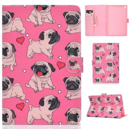 Wholesale For Samsung T510/T515 Laptop Protective Case with Front Snap Cute Cartoon Color Painted Smart Stay PU Cover  Caring dog  |   Phone cases Cell Phone Accessories Caring dog