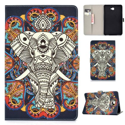 Wholesale For Samsung T580 PU Laptop Protective Case with Front Snap Color Painted Smart Stay Cover  Fun elephant  |   Phone cases Cell Phone Accessories Fun elephant