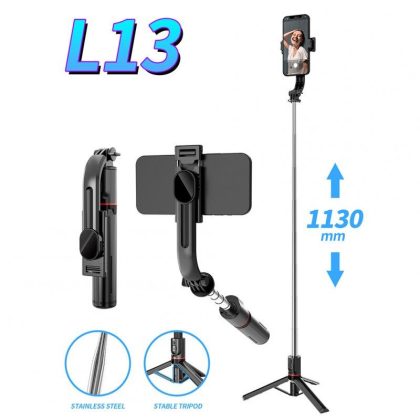 Wholesale L13 Mobile Phone Selfie Stick Bracket Handheld Bluetooth-compatible Shutter Photo Tripod Integrated Bracket black inner stent  |   Mounts & Holders Cell Phone Accessories Black + Inner stent