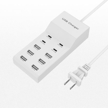 Wholesale Multiport USB Hub 10 In 1 USB Wall Charger Splitter 5V 2.4A Fast Charging For Laptop PC Printer Flash Drive Mobile Devices 4C+6USB US plug2  |   Adapters & Chargers Adapters & Chargers Adapters & Chargers